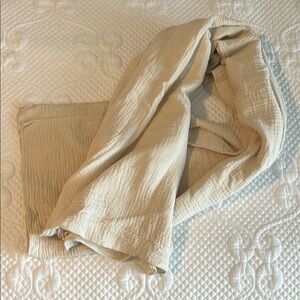 Beige Textured Scarf